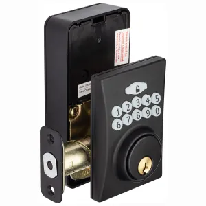 Electronic Keyless Deadbolt, Square Escutcheon